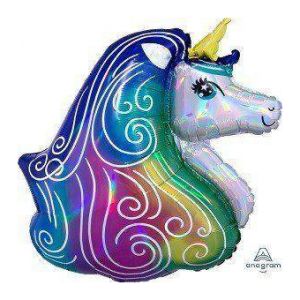 Globo Unicornio arcoíris Iridiscente