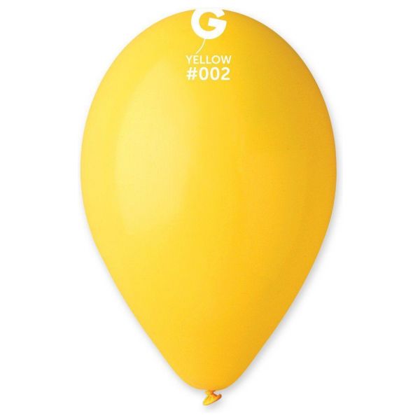 Globo 10" Gemar G90/002. Yellow bolsa con 50 pz.