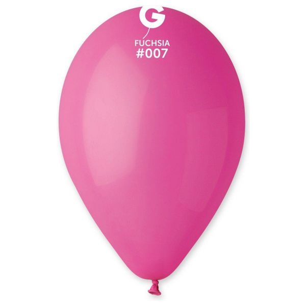 Globo 10" Gemar G90/007 Fucsia bolsa con 50 pz.