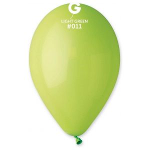 Globo 12" Gemar G110/011. Light Green bolsa con 50 pz