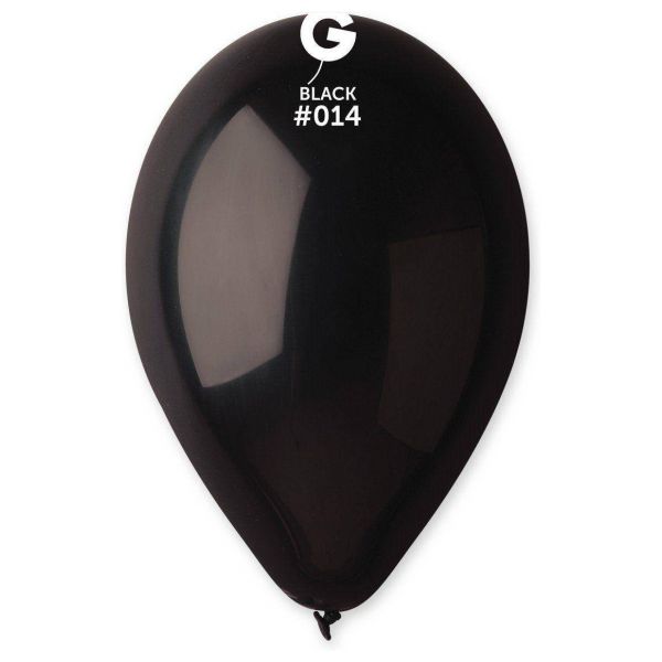 Globo 12" Gemar G110/014. Black bolsa con 50 pz