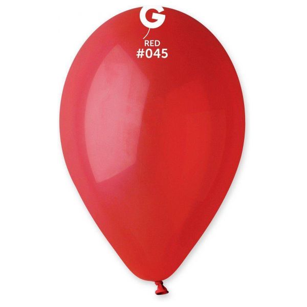 Globo 12" Gemar G110/045.  Red bolsa con 50 pz