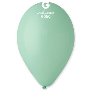 Globo 10" Gemar G90/050 Aquamarine bolsa con 50 pz.