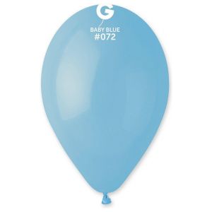 Globo 12" Gemar G110/072.  Baby Blue bolsa con 50 pz