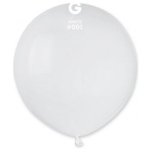 Globo 19" Gemar G150/001. White bolsa con 25 pz