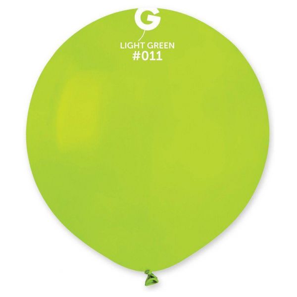 Globo 19" Gemar G150/011. Light Green bolsa con 25 pz