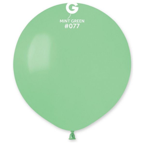 Globo 19" Gemar G150/077. Mint Green bolsa con 25 pz