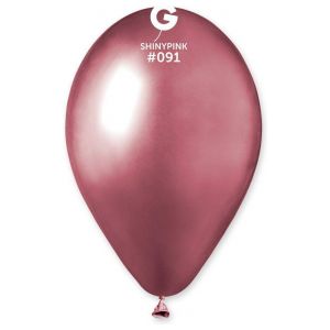 Globo 13" Gemar GB120/091. Shiny Pink bolsa con 50 pz
