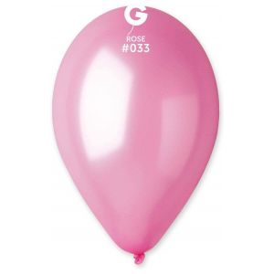 Globo 12" Gemar GM110/ 033. Pink Metálico bolsa con 50 pz