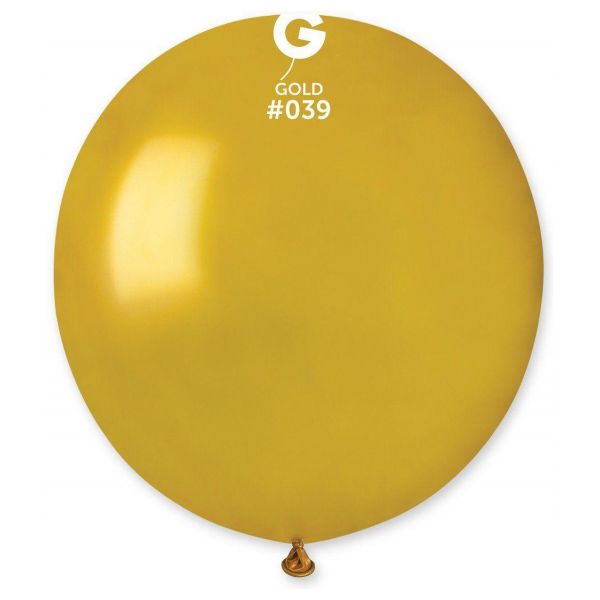 Globo 19" Gemar GM150/039. Shiny Gold bolsa con 1 pz