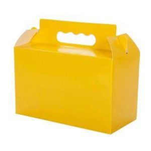 Caja dulcera/lonchera, PQ con 10 pz, disponible en varios colores - Amarillo