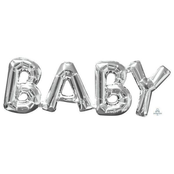 Banner de globo BABY Plata