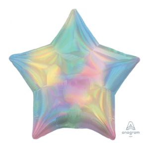 Estrella iridiscente 18", disponible en varios colores