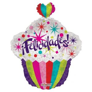 Globo Metálico Cupcake Felicidades