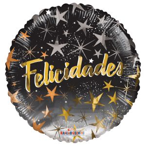 Globo Metálico Estrellas Felicidades