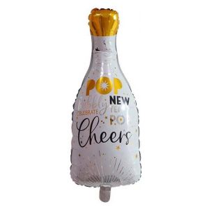 Globo Botella Blanca Pop New Year