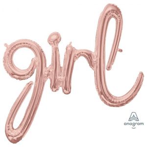 Banner de globo GIRL scrip