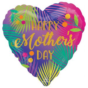 Corazón Dia de las Madres Tropical