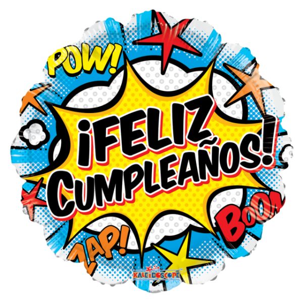 Globo Comic Feliz Cumpleaños