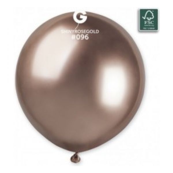 Globo 19" Gemar GB150/096. Rose Gold bolsa con 25 pz