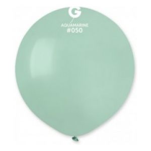 Globo 19" Gemar G150/050 Aquamarine bolsa con 25 pz