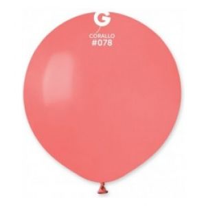 Globo 19" Gemar G150/078. Corallo bolsa con 25 pz