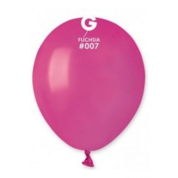 Globo 5" Gemar A50/007 Fucshia con 100 pzas.