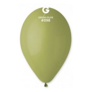 Globo 12" Gemar G110/098 Olive bolsa con 50 pz.