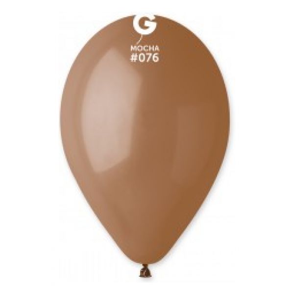 Globo 10" Gemar G90/076. Mocha bolsa con 50 pz