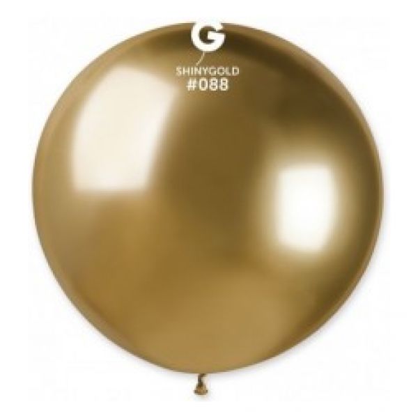 Globo 31" Gemar GB30/088.Shiny Shiny Gold bolsa con 1 pz