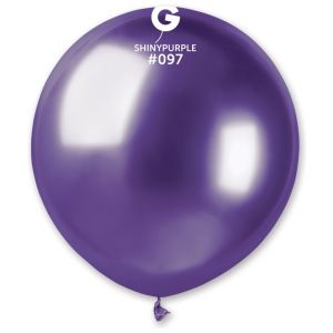 Globo 19" Gemar GB150/097 Shiny Purple bolsa con 25 pz