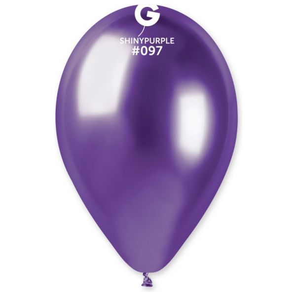 Globo 13" Gemar GB120/097 Shiny Purple bolsa con 50 pz