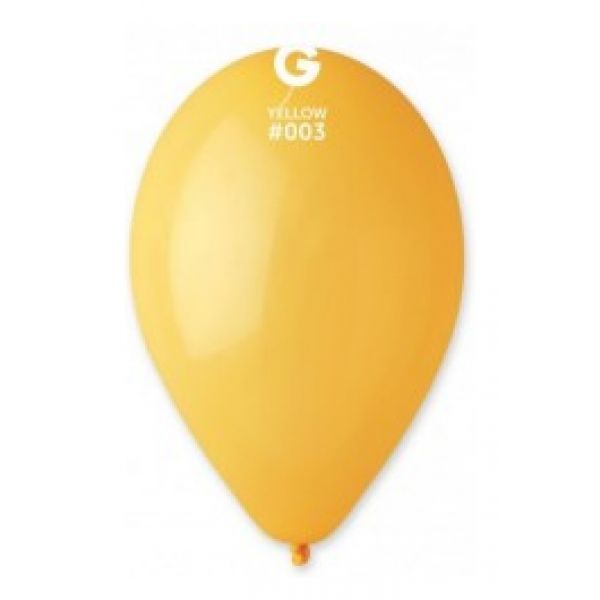 Globo 12" Gemar G110/003 Yellow Mango bolsa con 50 pz.