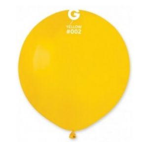 Globo 19" Gemar G150/003 Yellow Mango bolsa con 25 pz