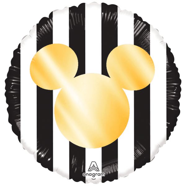 Globo Mickey Gold Stripes