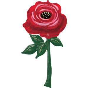 Globo Painted Rose. - Inflado (Helio)