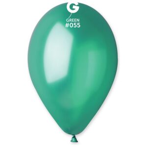 Globo 12" Gemar GM110/055. Green Metálico bolsa con 50 pz
