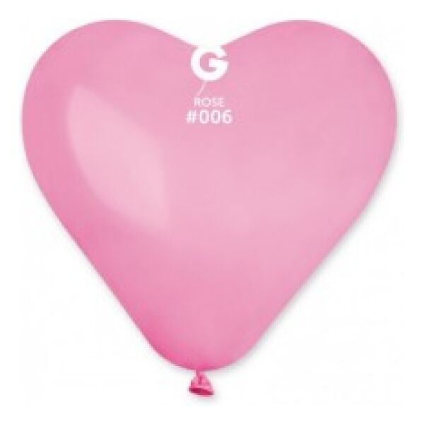 Globo corazon 17" Gemar CR17/006. Pink bolsa con 25pz.