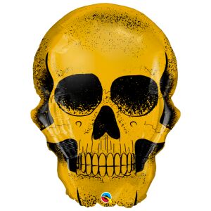 Globo Calavera Dorada jumbo