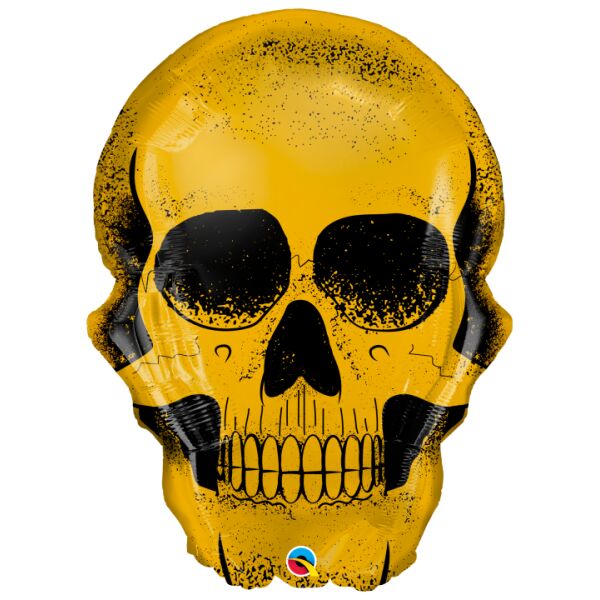 Globo Calavera Dorada jumbo