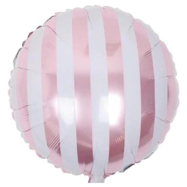 Globo White & Pink Stripes