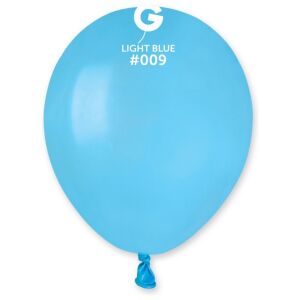 Globo 5" Gemar A50/#009 Light Blue con 100 pzas.