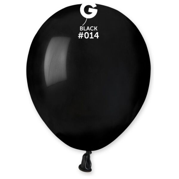 Globo 5" Gemar A50/#014 Black con 100 pzas.