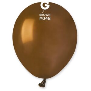 Globo 5" Gemar A50/#048 Café con 100 pzas.