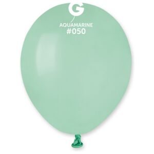 Globo 5" Gemar A50/#050 Aquamarine con 100 pzas.