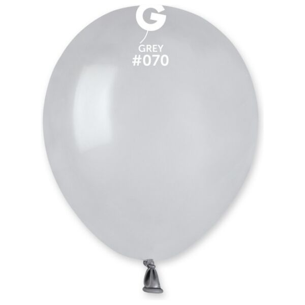 Globo 5" Gemar A50/#070 Grey con 100 pzas.