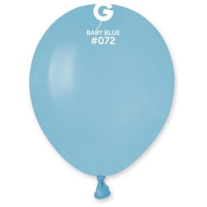 Globo 5" Gemar A50/#072 Baby Blue con 100 pzas.