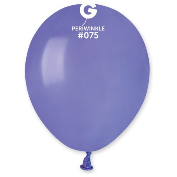 Globo 5" Gemar A50/#075 Periwinkle con 100 pzas.