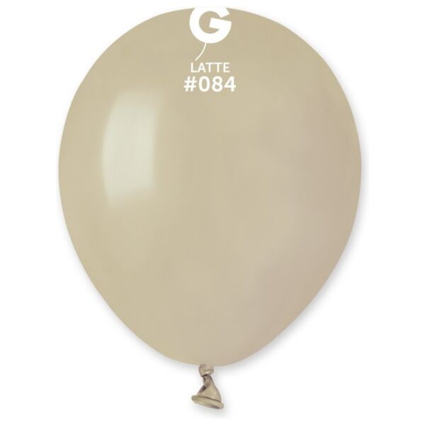 Globo 5" Gemar A50/#084 Latte con 100 pzas.