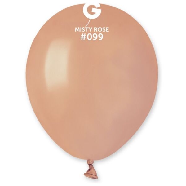 Globo 5" Gemar A50/#099 Misty Rose con 100 pzas.